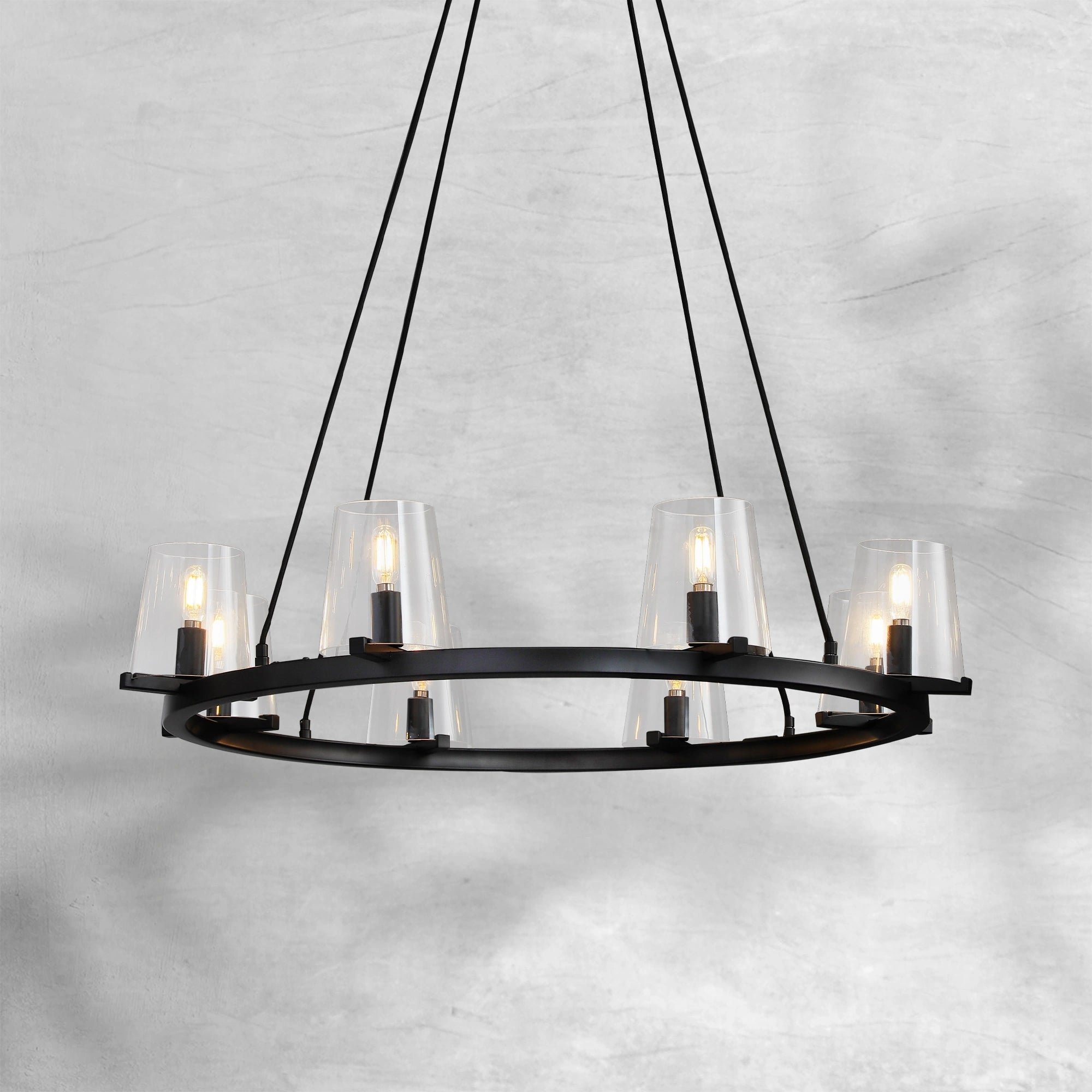 Paricia Glass Round Chandelier 36"48"60"
