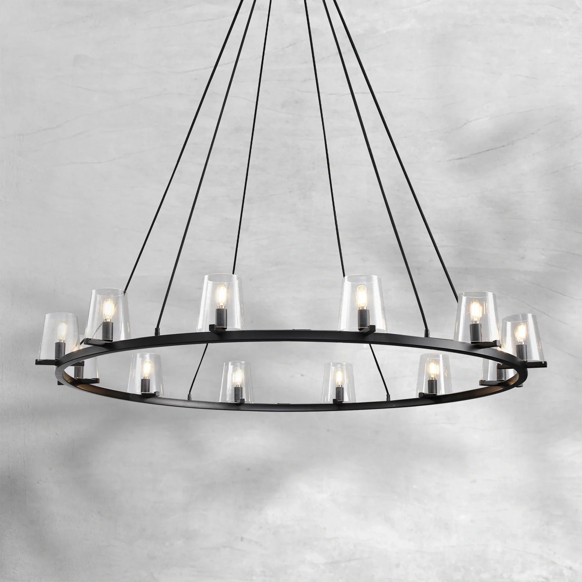 Paricia Glass Round Chandelier 36"48"60"