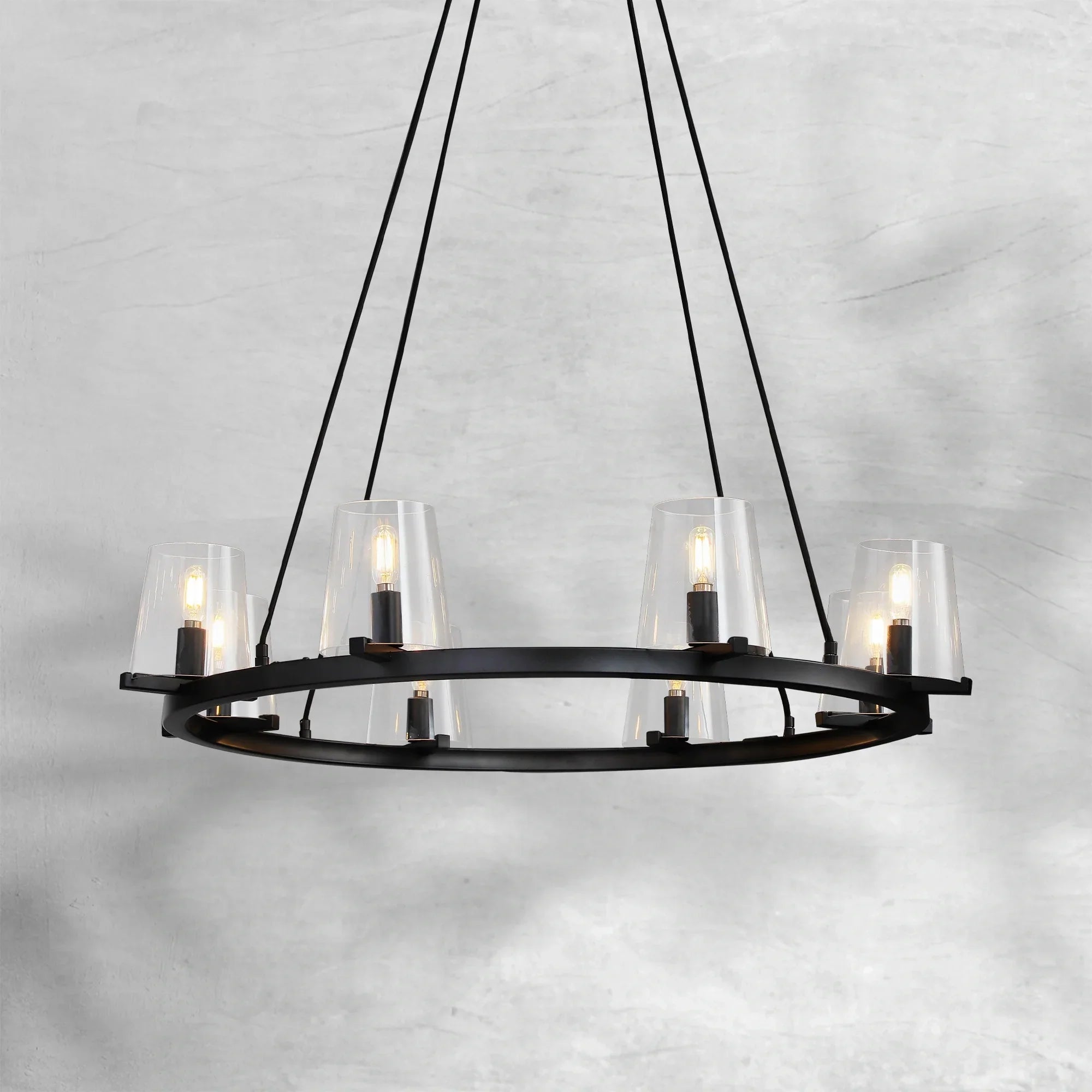Paricia Glass Round Chandelier 36"48"60"