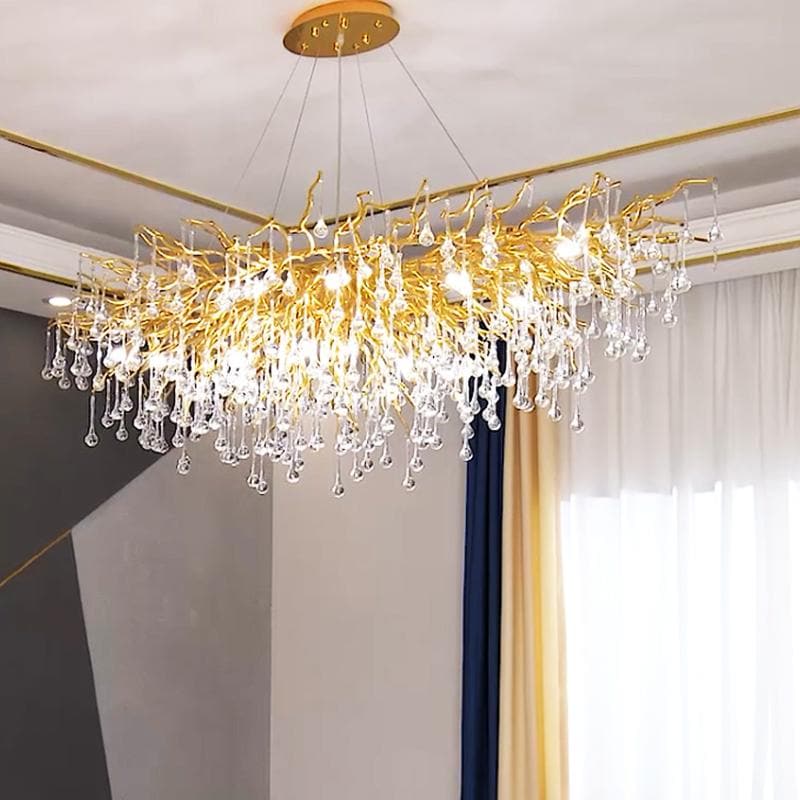 JC Teardrop Branch Tree Crystal Chandelier