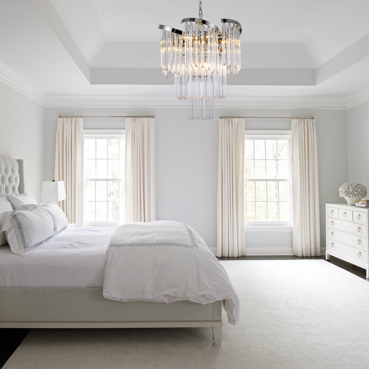 Twin Palms Crystal Chandelier