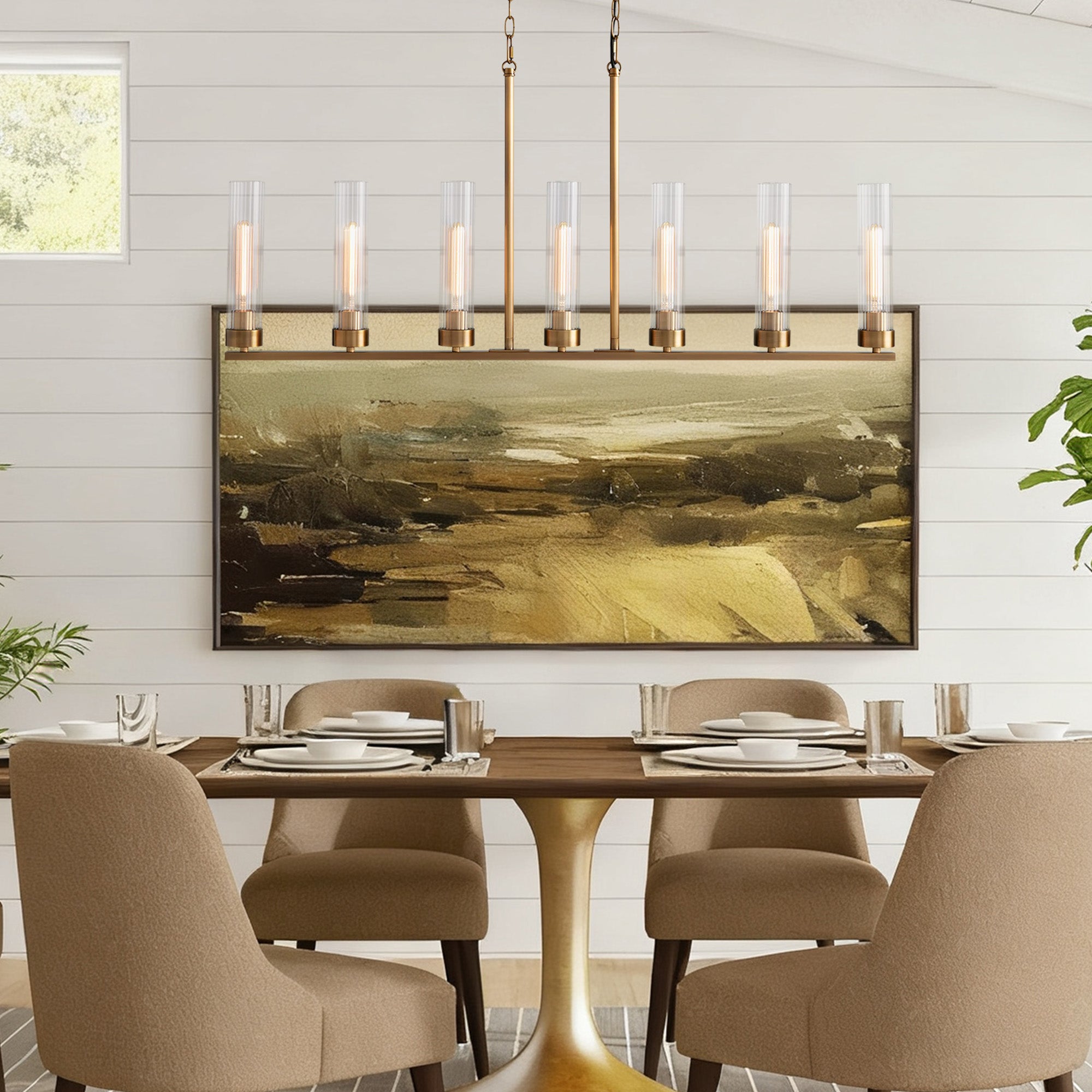 Andreas Linear Chandelier 5/7/8 Light