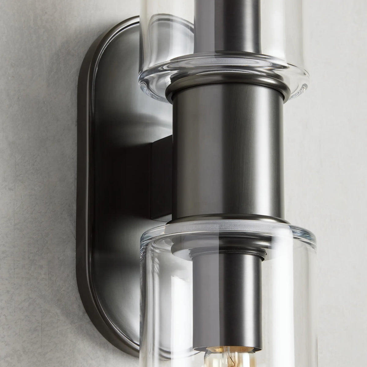 Harlin Clear Glass 2-Light Wall Sconce