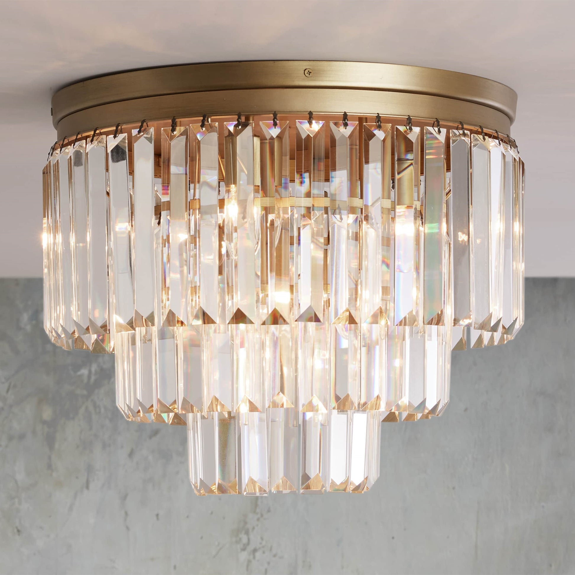 Leyland Crystal Flushmount