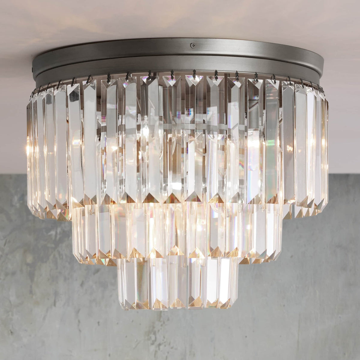 Leyland Crystal Flushmount