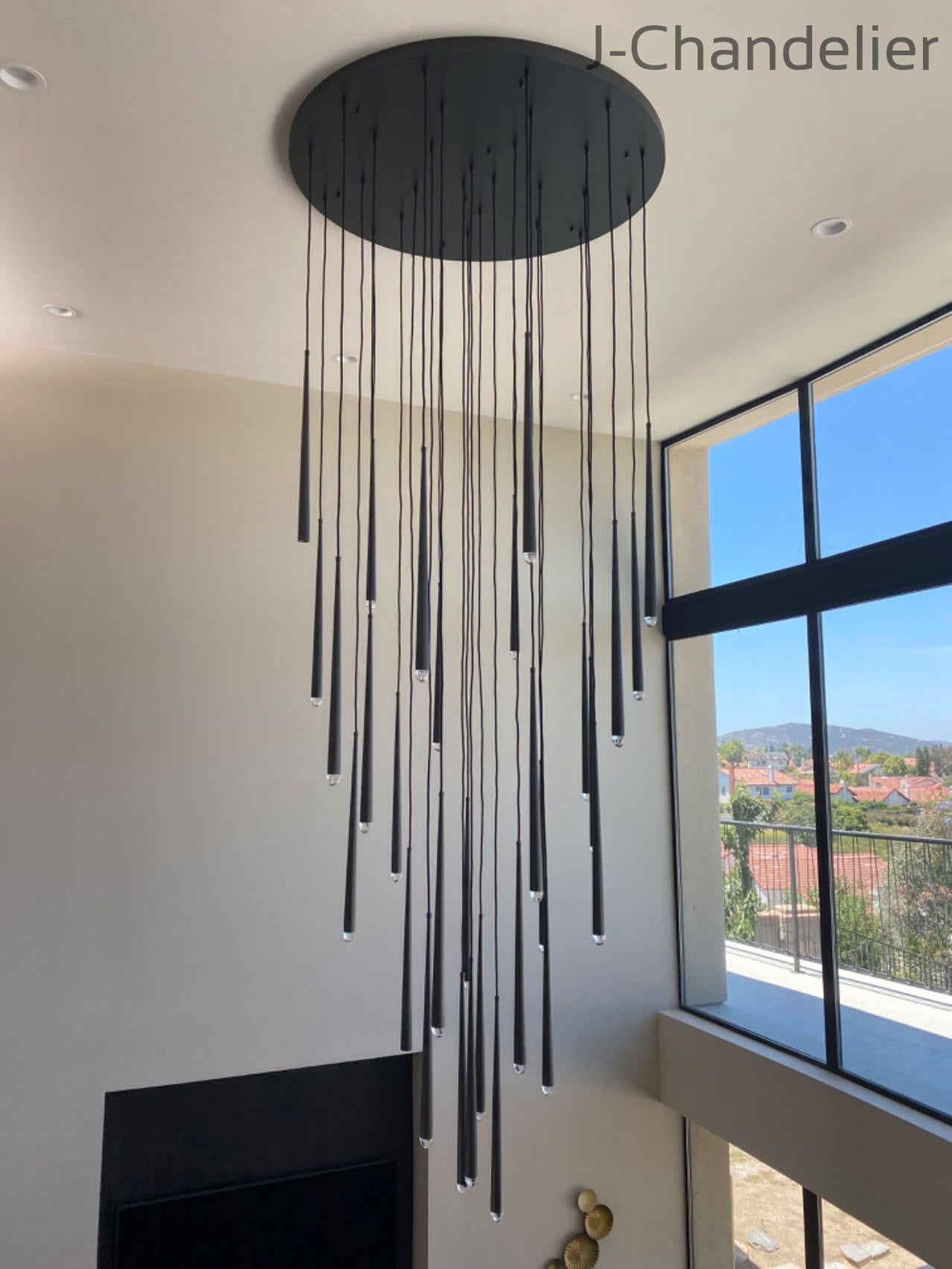 Aquitain Modern Round Chandelier 48"