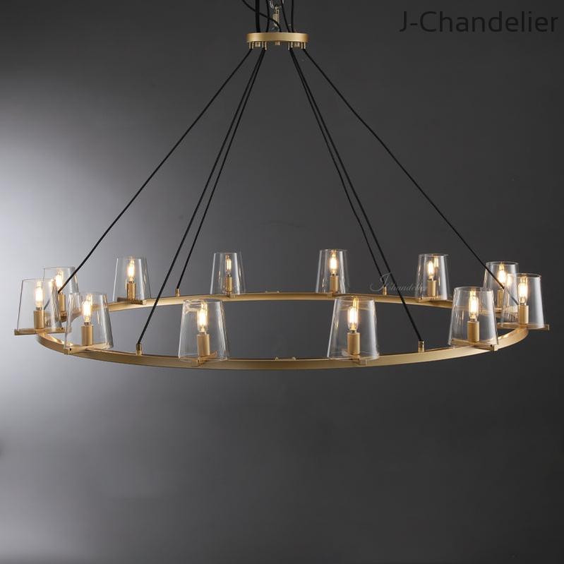 Paricia Glass Round Chandelier 36"48"60"