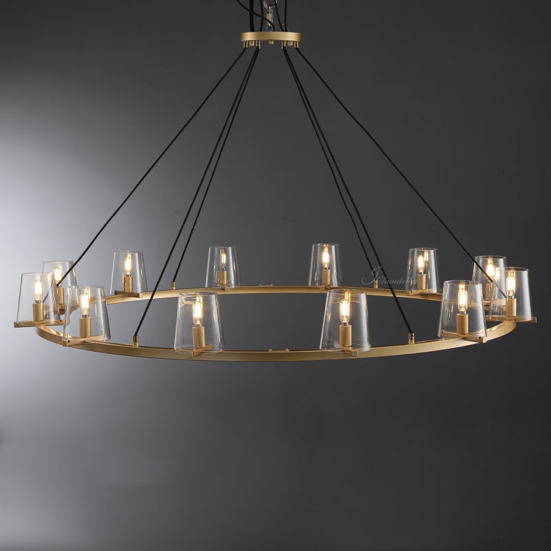 Paricia Glass Round Chandelier 36", 48", 60"