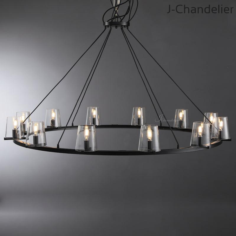 Paricia Glass Round Chandelier 36"48"60"