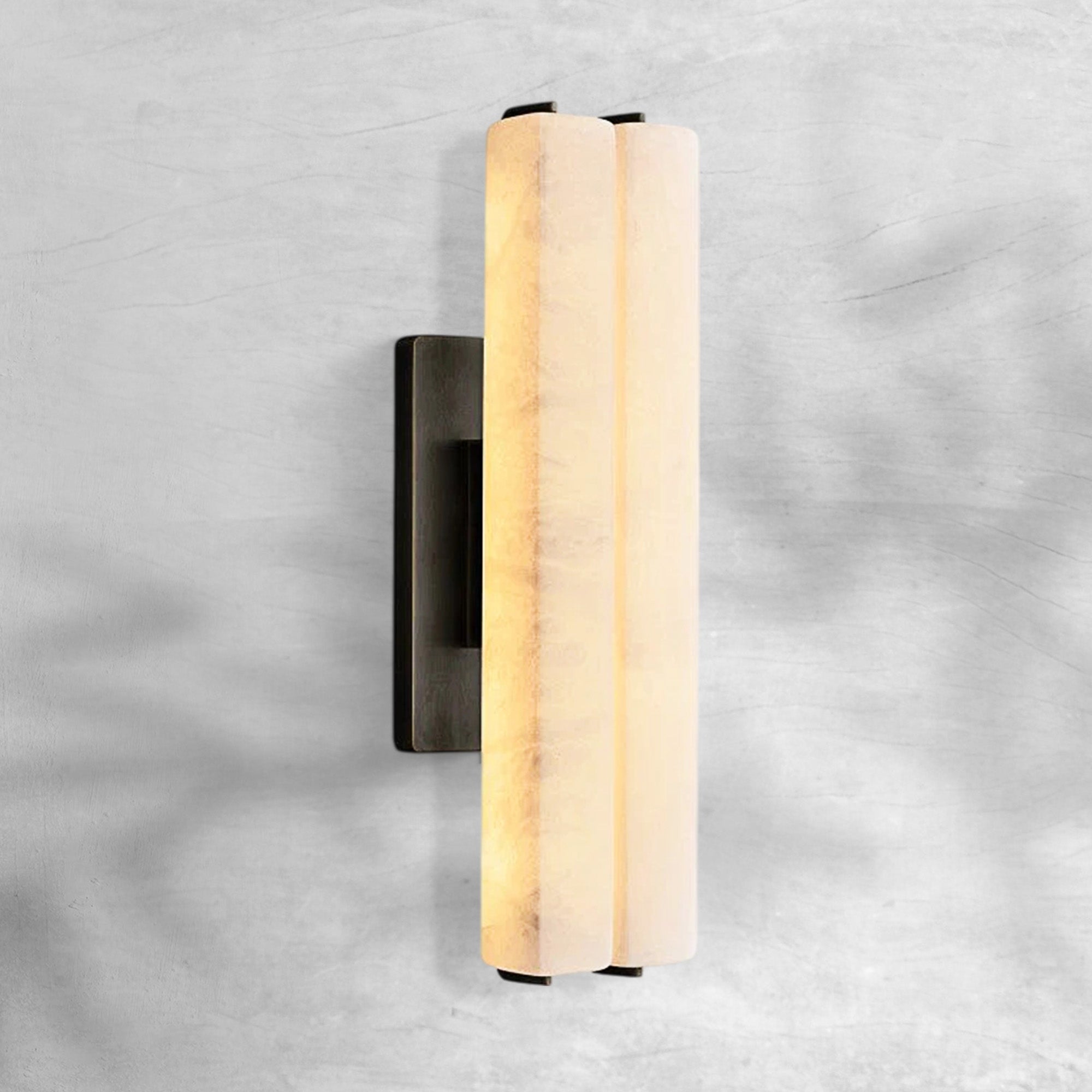Auduban Alabaster Double Sconce