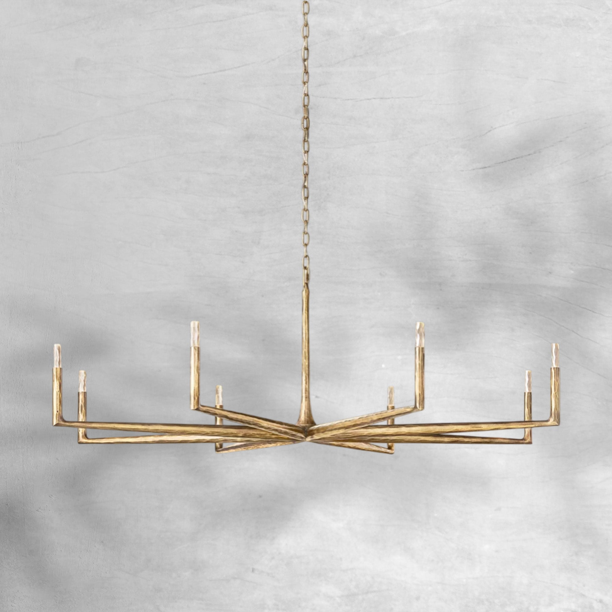 Thaddeas Forged Round Chandelier 36" 48” 60” 72”