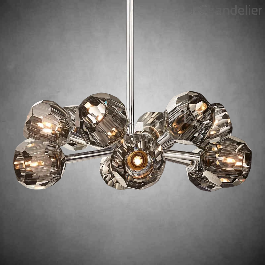 Bille De Crystal Round Chandelier 24"