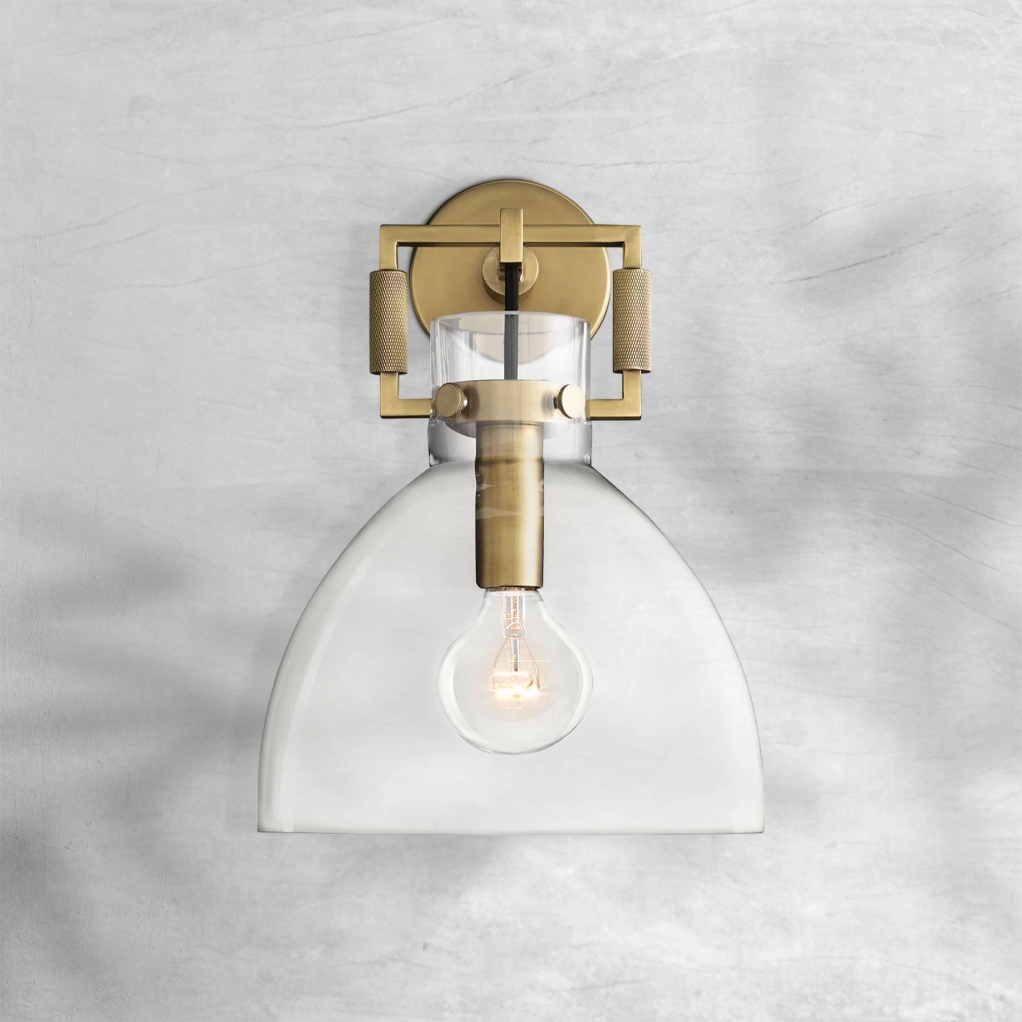 Machine Glass Wall Sconce