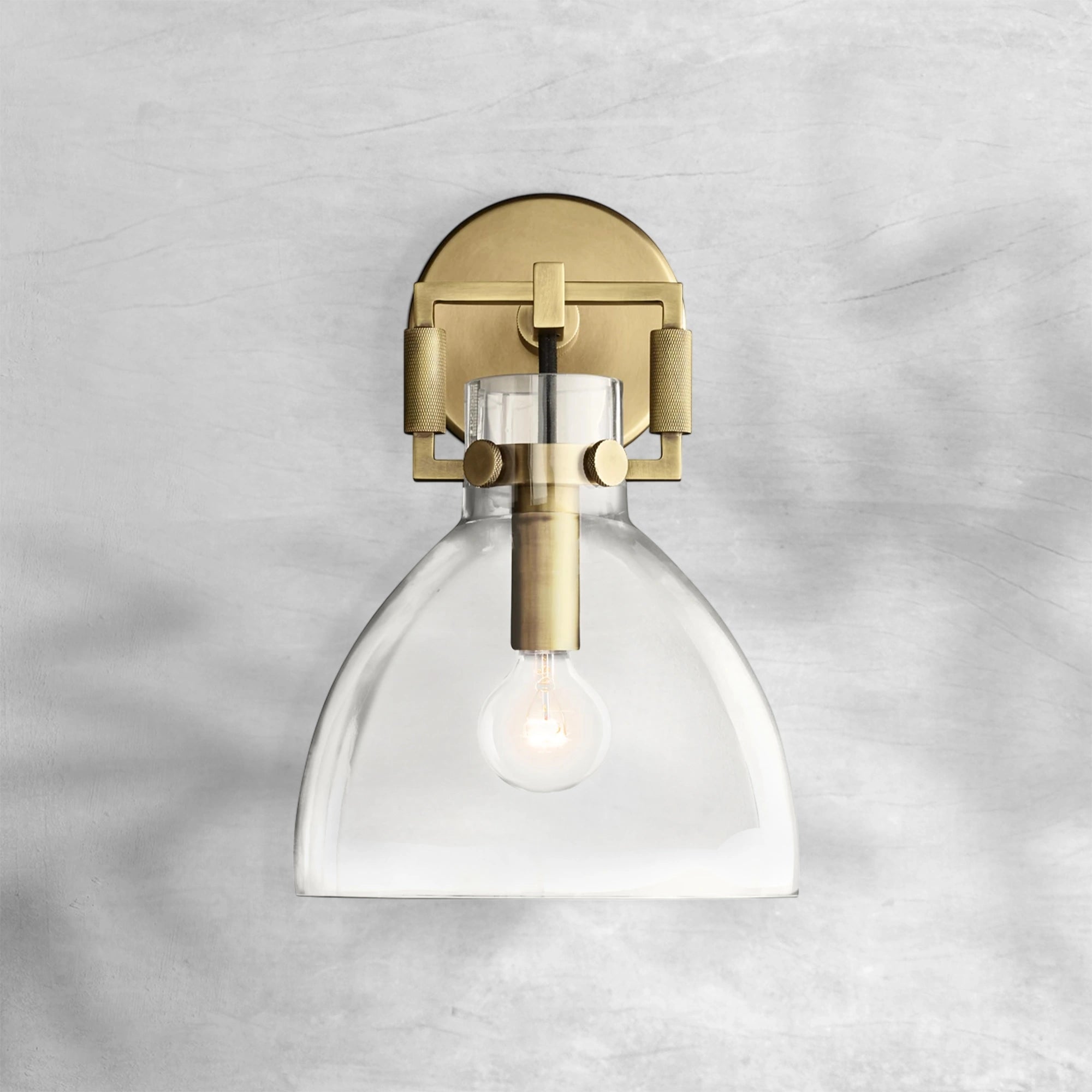 Machine Glass Wall Sconce