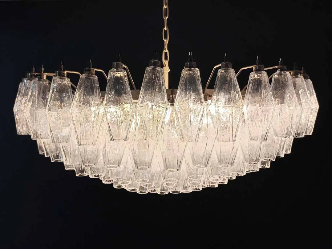 Murano Chandelier – Poliedri – 185 glass – Iridescent