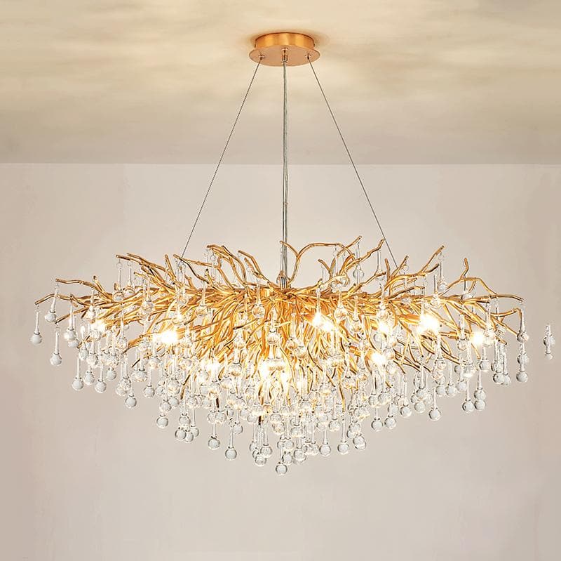 JC Teardrop Branch Tree Crystal Chandelier