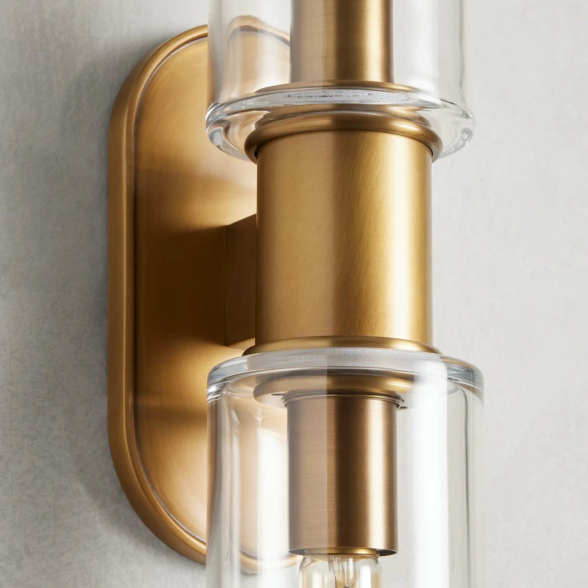 Harlin Clear Glass 2-Light Wall Sconce