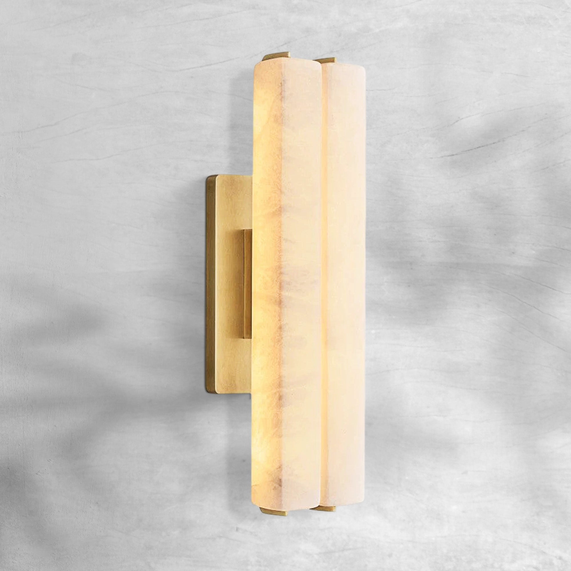Auduban Alabaster Double Sconce