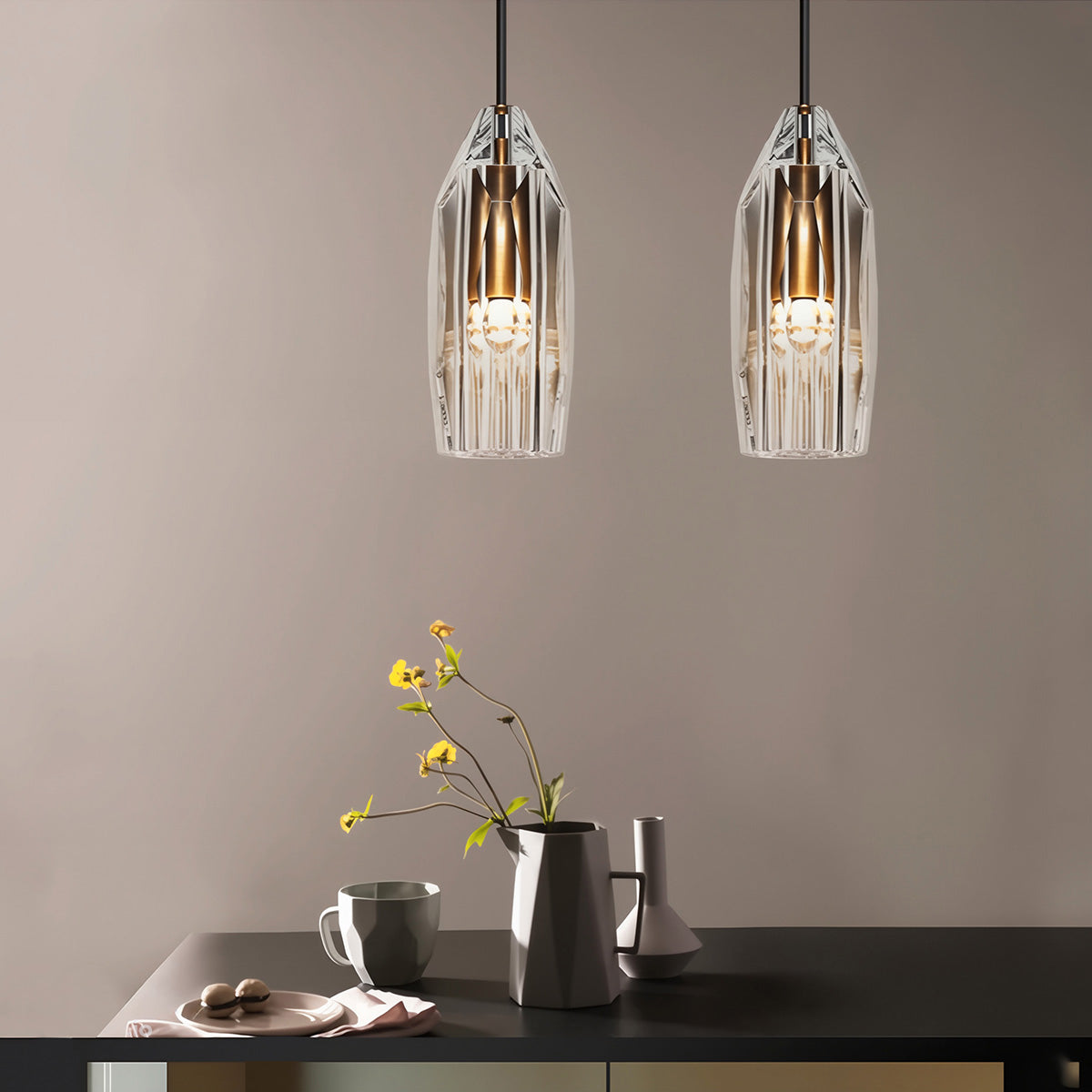 Chapt Crystal Shade Pendant Light
