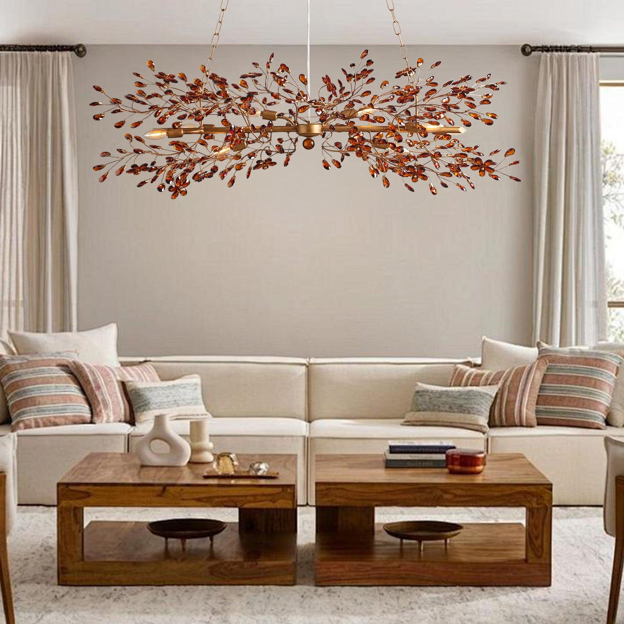 Fiore Linear Chandelier 43"51"68"