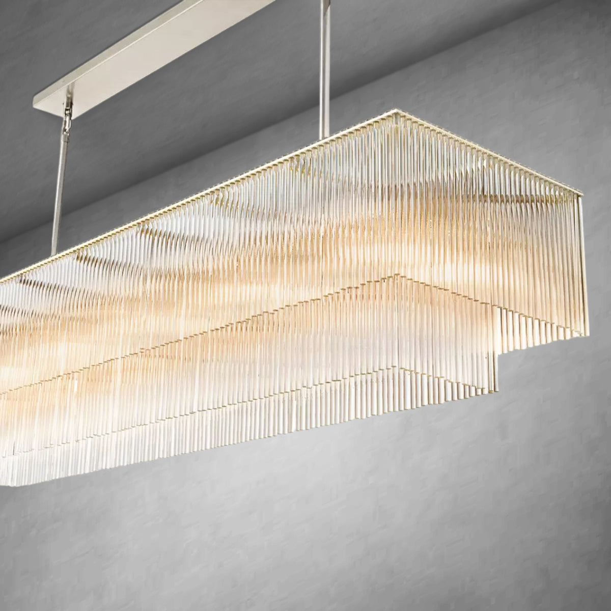 Amadeon Rectangular Chandelier 54"