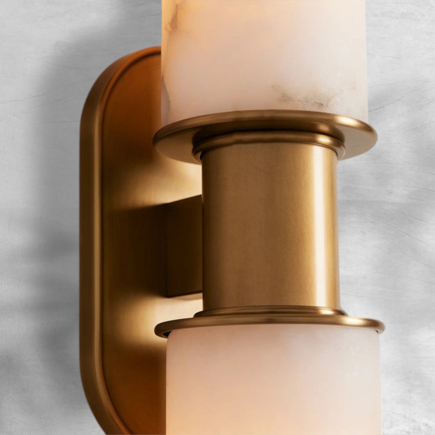 Harlin Alabaster 2-Light Wall Sconce