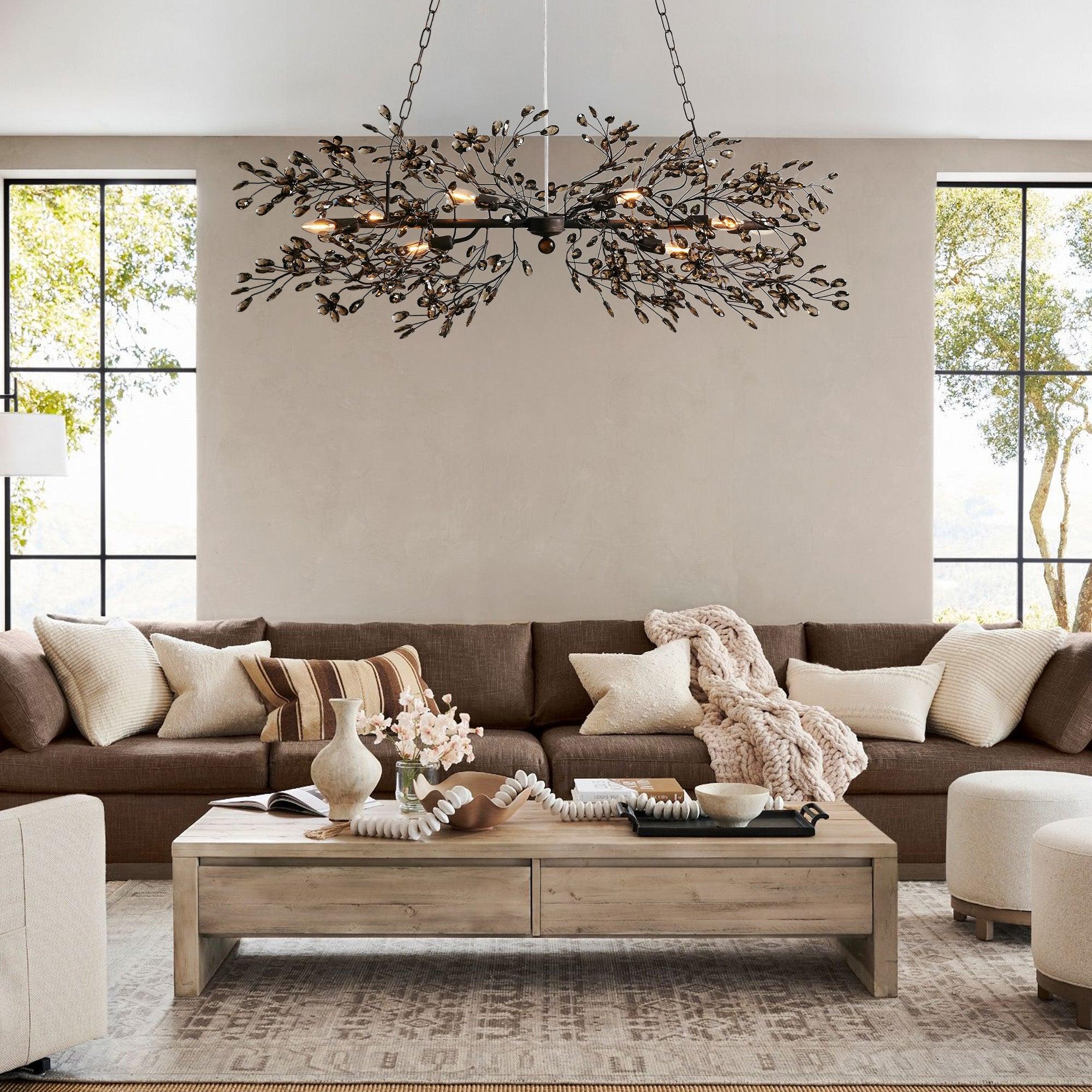 Fiore Linear Chandelier 43"51"68"
