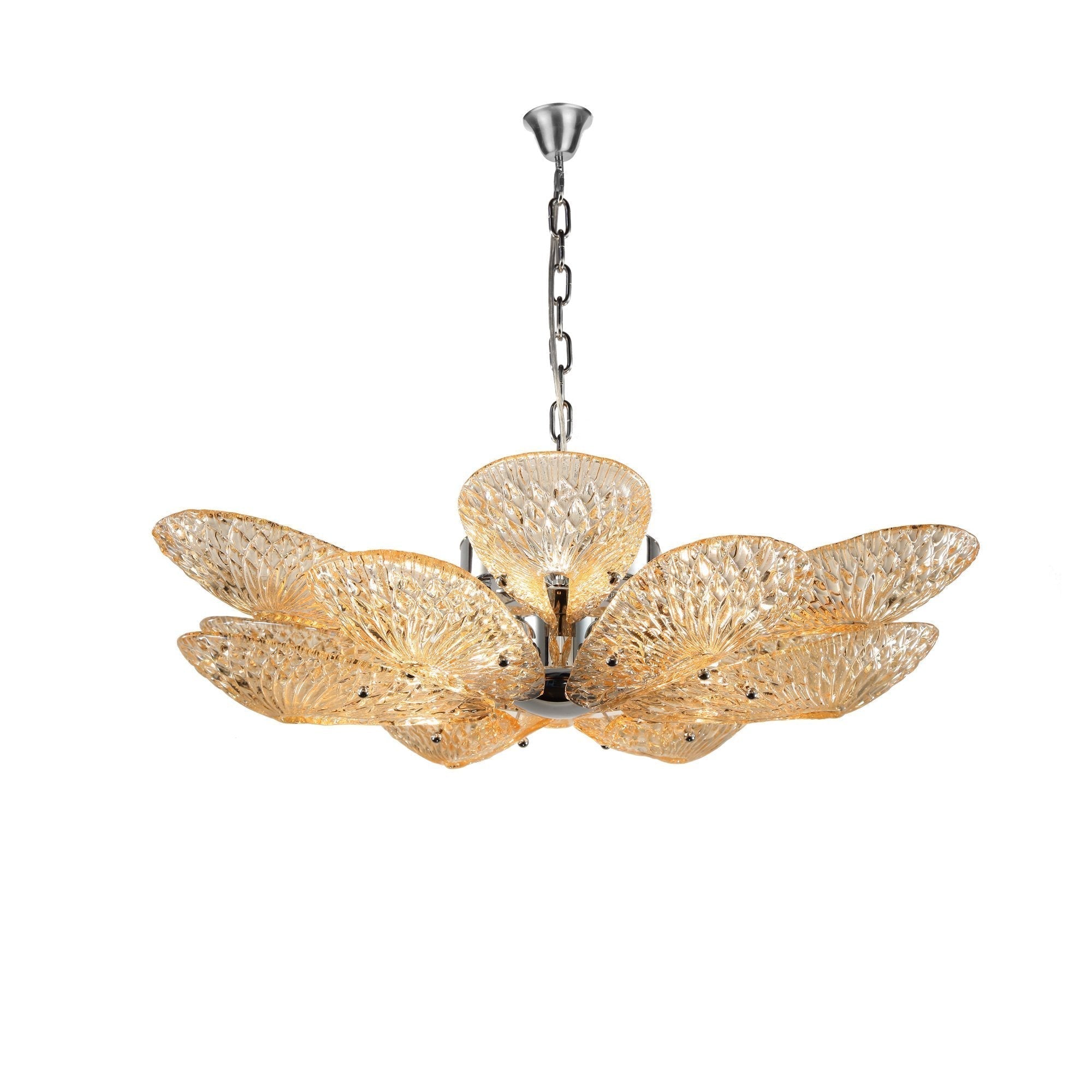 JC Bella Murano Glass Flower Chandelier