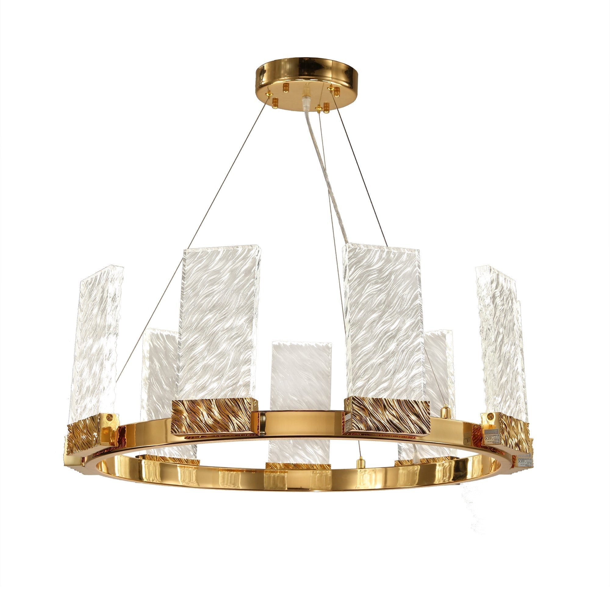 JC Z-Lite 1-Tier Round LED Ring Chandelier