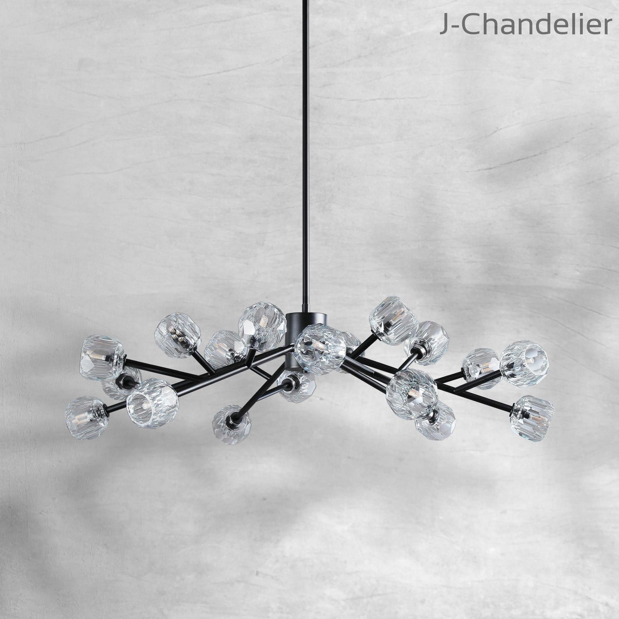 Bille De Crystal Round Chandelier 48"