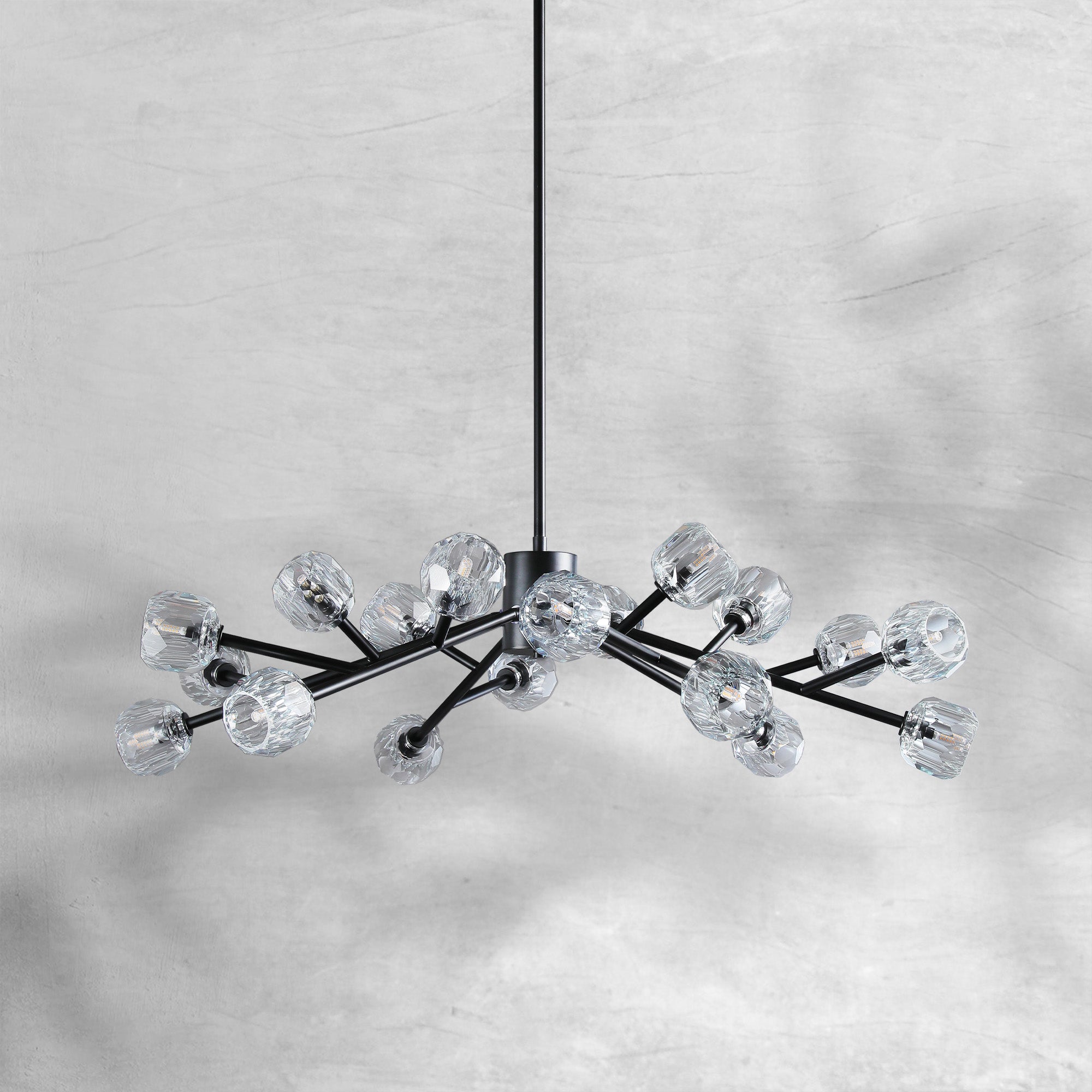 Bille De Crystal Round Chandelier 48"