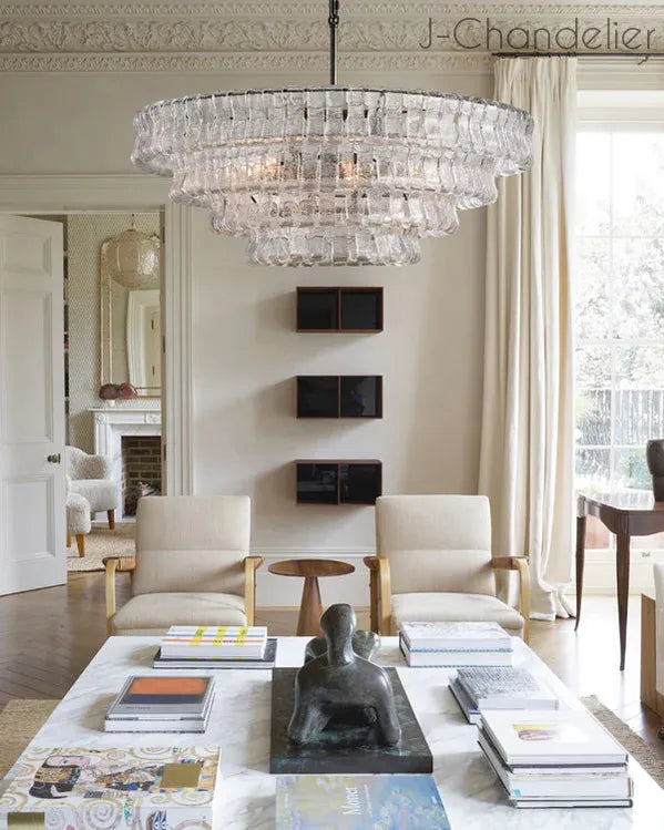 Ghiaccio Round Chandelier 24"36"48"60"