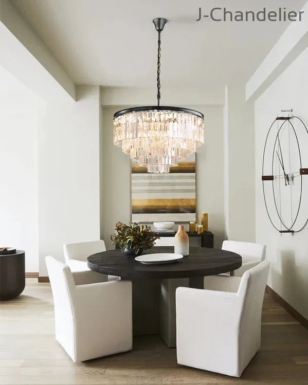 1920s Odaon Art Deco Round Chandelier 20"32"44"