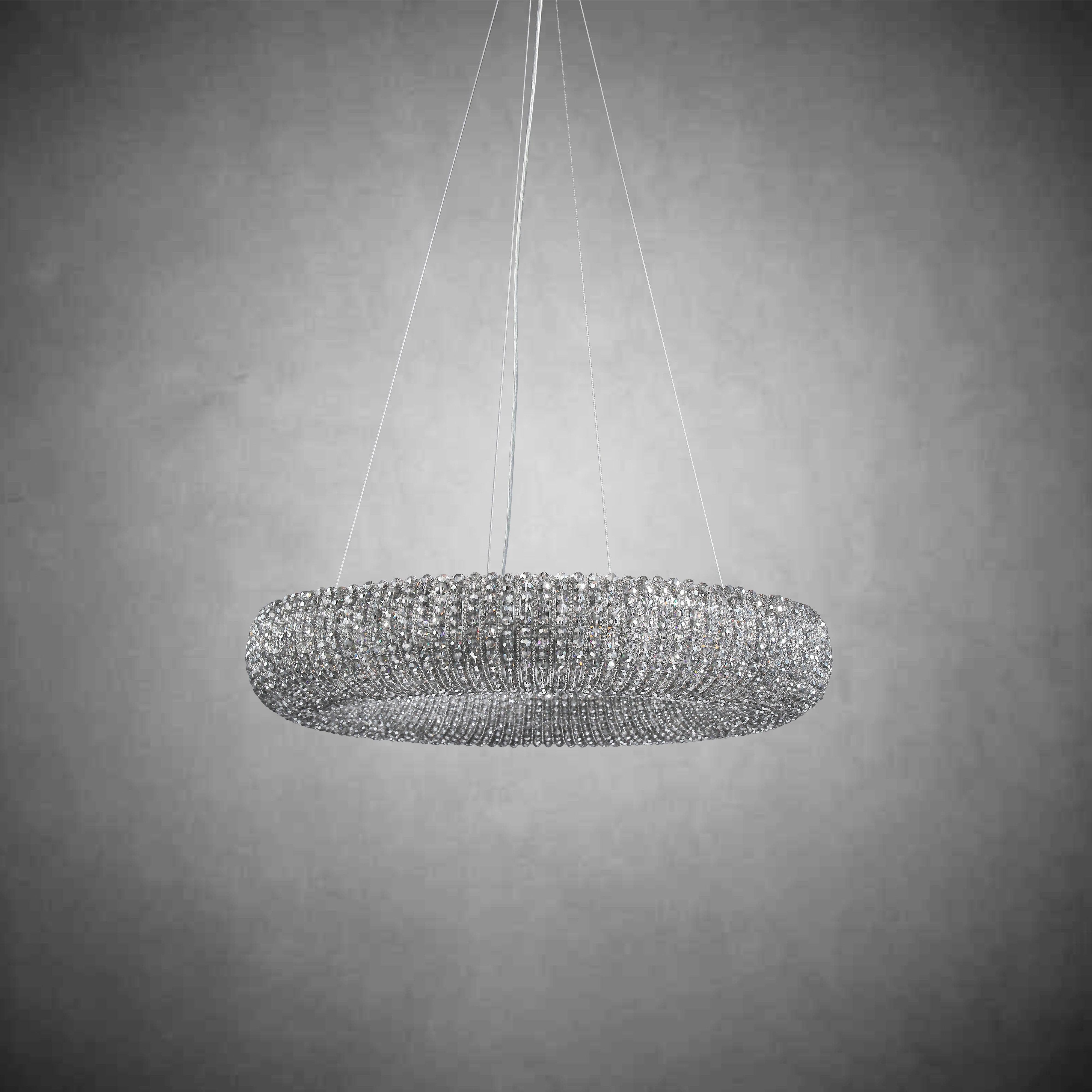 Halos Crystal Round LED Chandelier 32"41"59"72"
