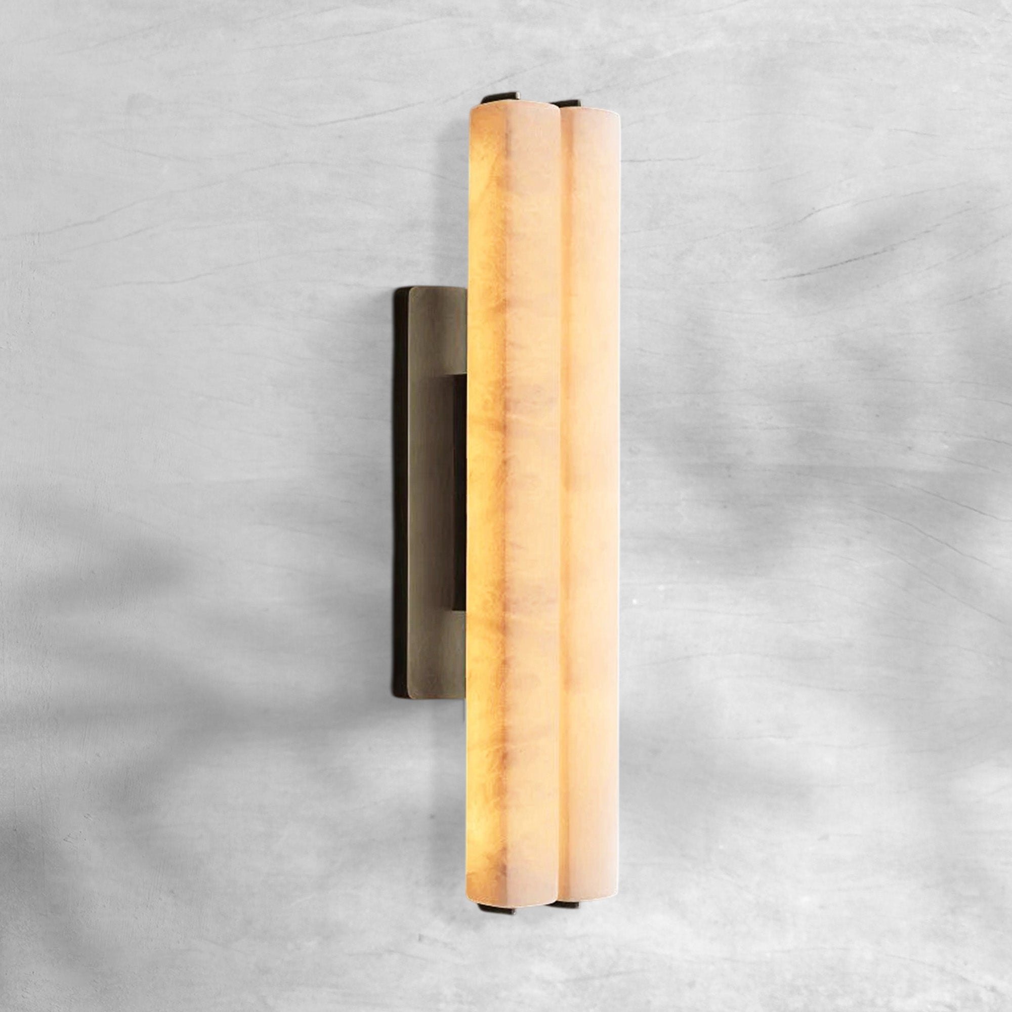 Auduban Alabaster Double Sconce