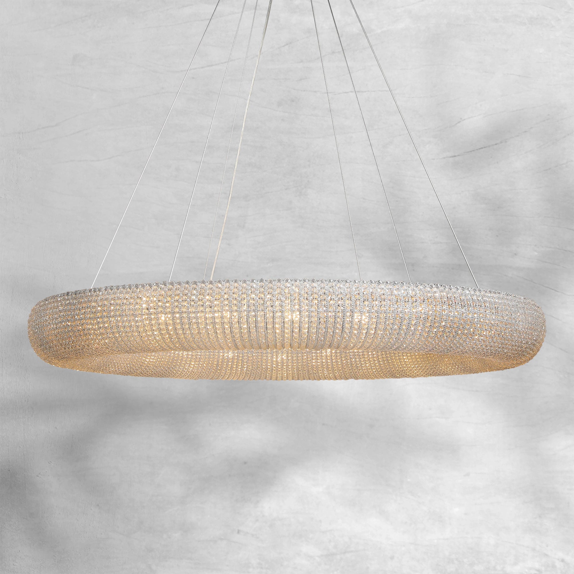 Halos Crystal Round LED Chandelier 32"41"59"72"
