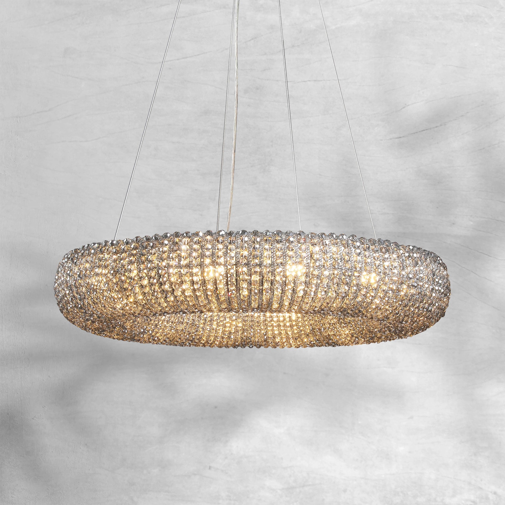 Halos Crystal Round LED Chandelier 32"41"59"72"