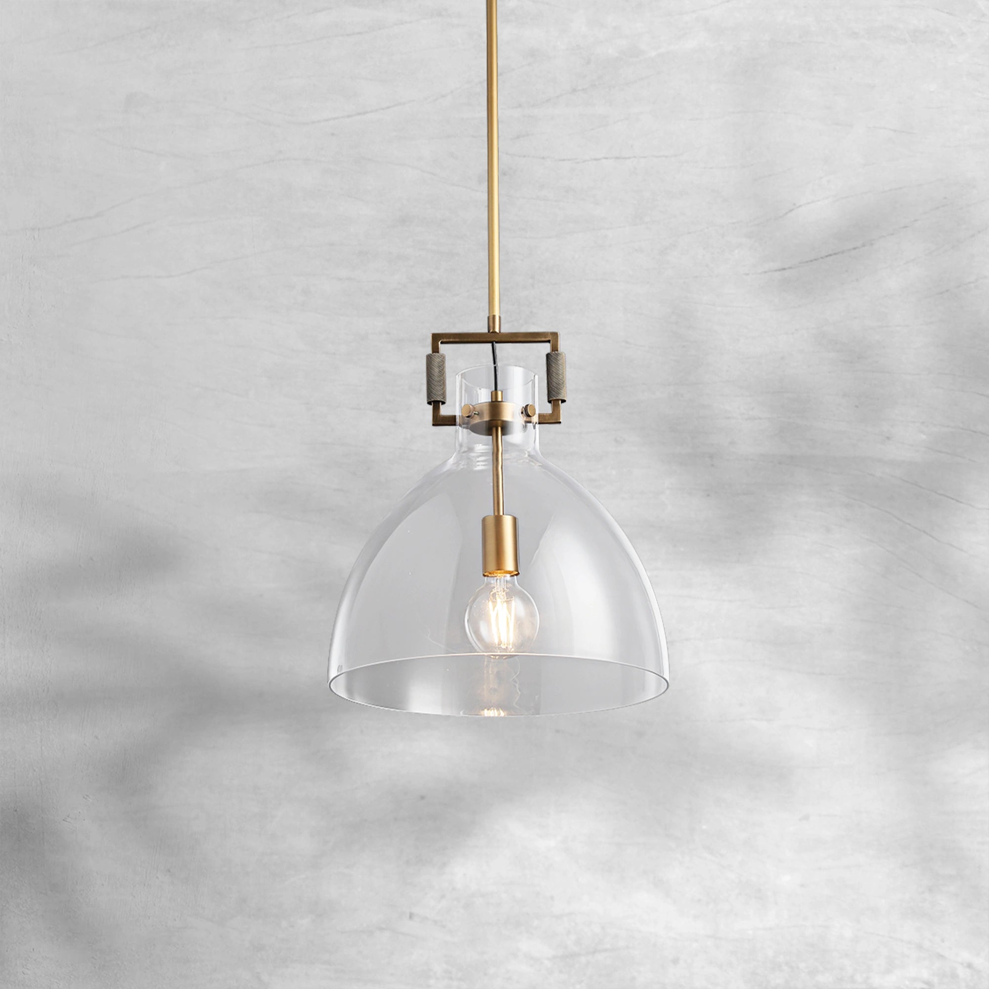 Machine Glass Cloche Pendant 10" 14" 18"