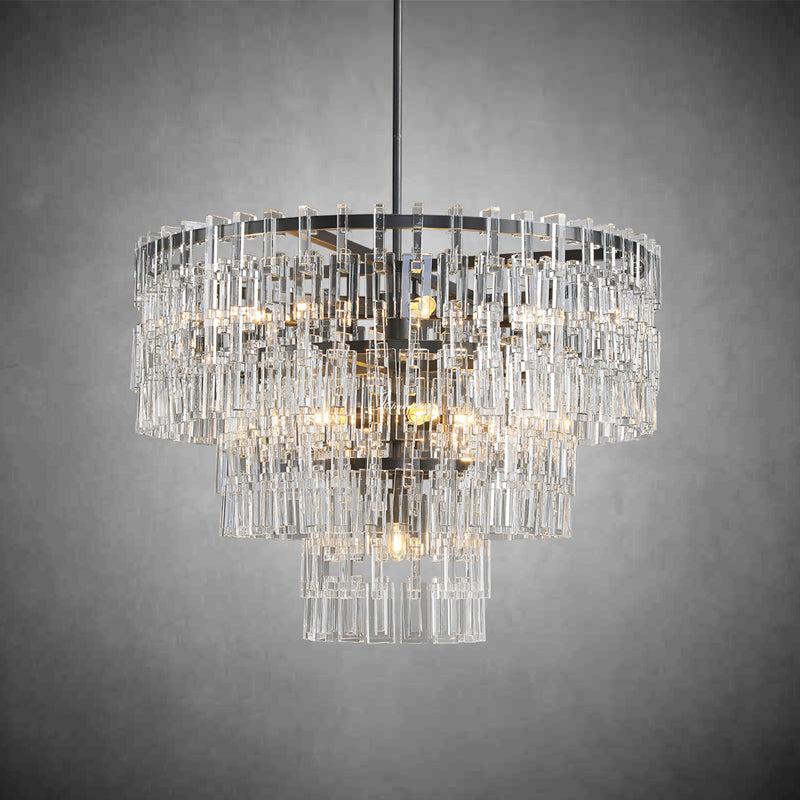 Montis 3-Tier Round Chandelier 36"