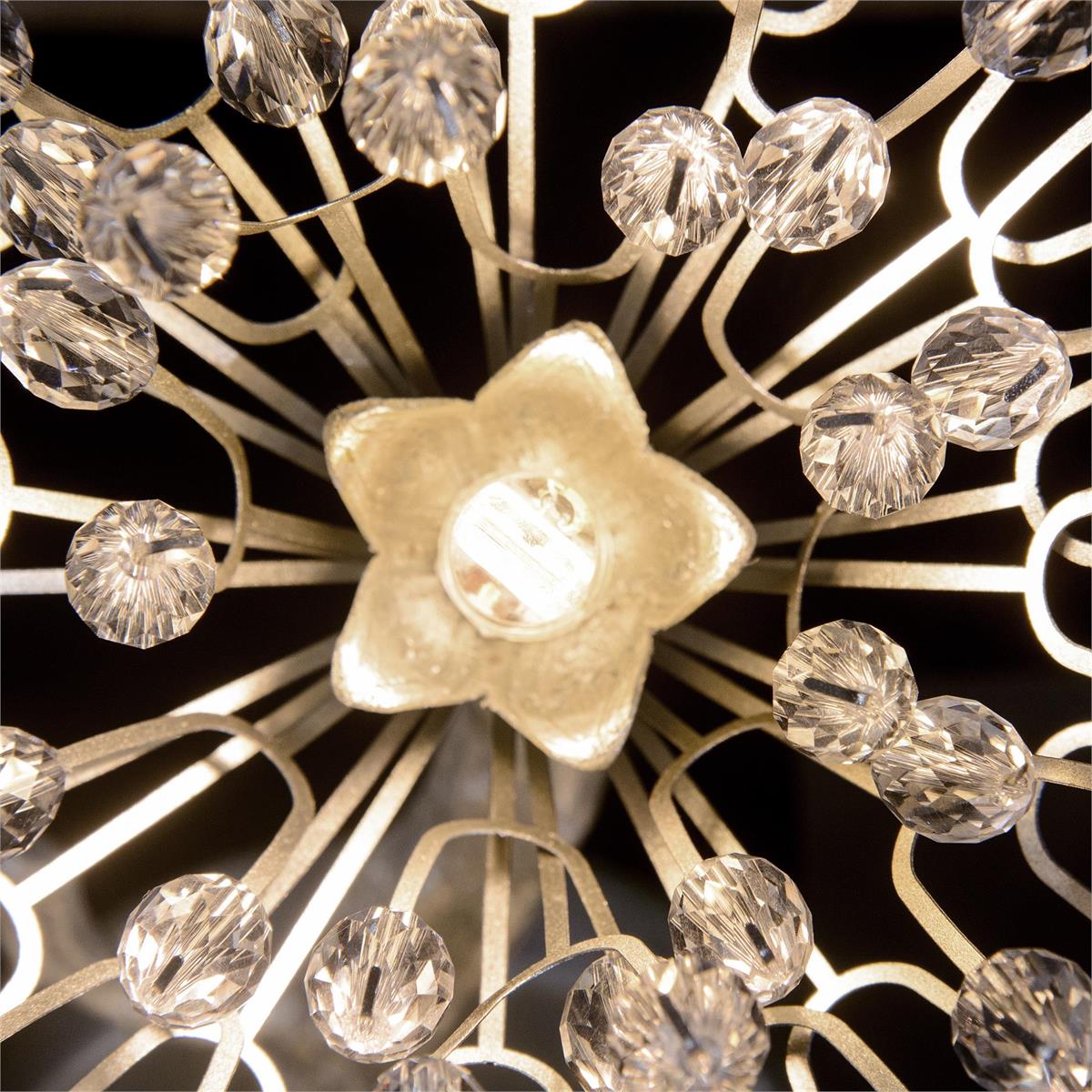 Hanasaku Crystal Bud Branch Fourteen-Light Oblong Chandelier - Merlin Lamps