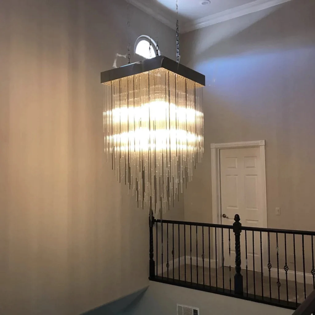 Casa Square Chandelier 21"30"