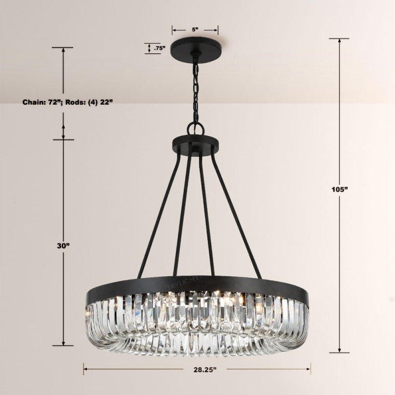 Alice 1-Tier 10 Light Chandelier 28"