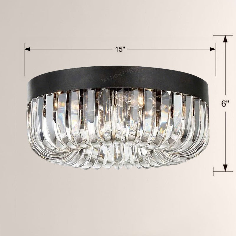 Alice 5 Light Round Flushmount 15"