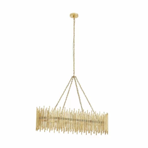 JC Hinkley 10 Lights Rectangle Pendant Chandelier