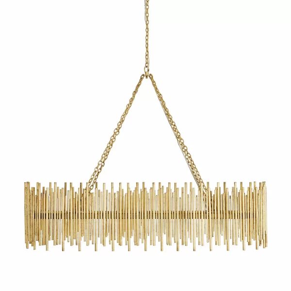 JC Hinkley 10 Lights Rectangle Pendant Chandelier