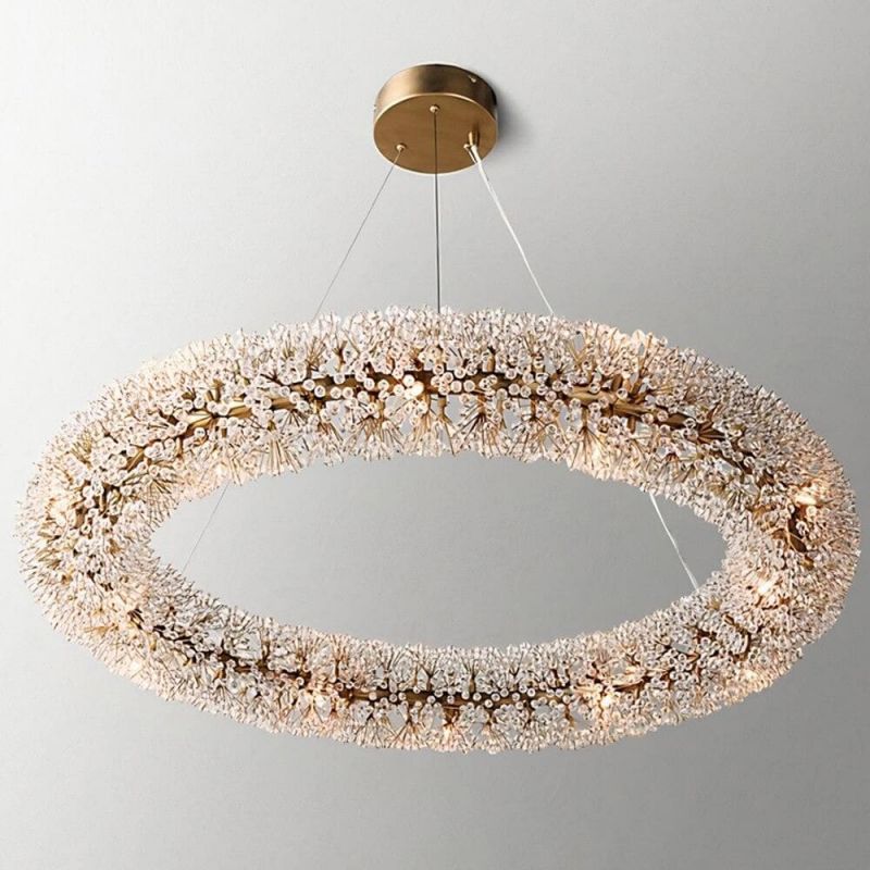 JC Aleya Crystal Ring Chandelier