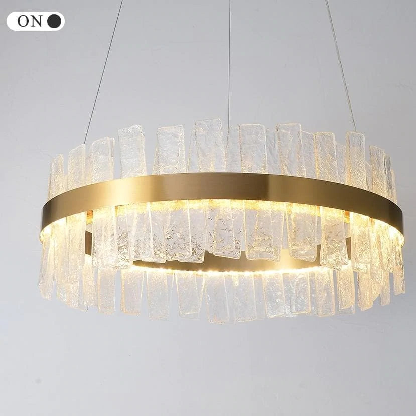 Sylvia Round Crystal Chandelier, Modern Living Room Chandelier