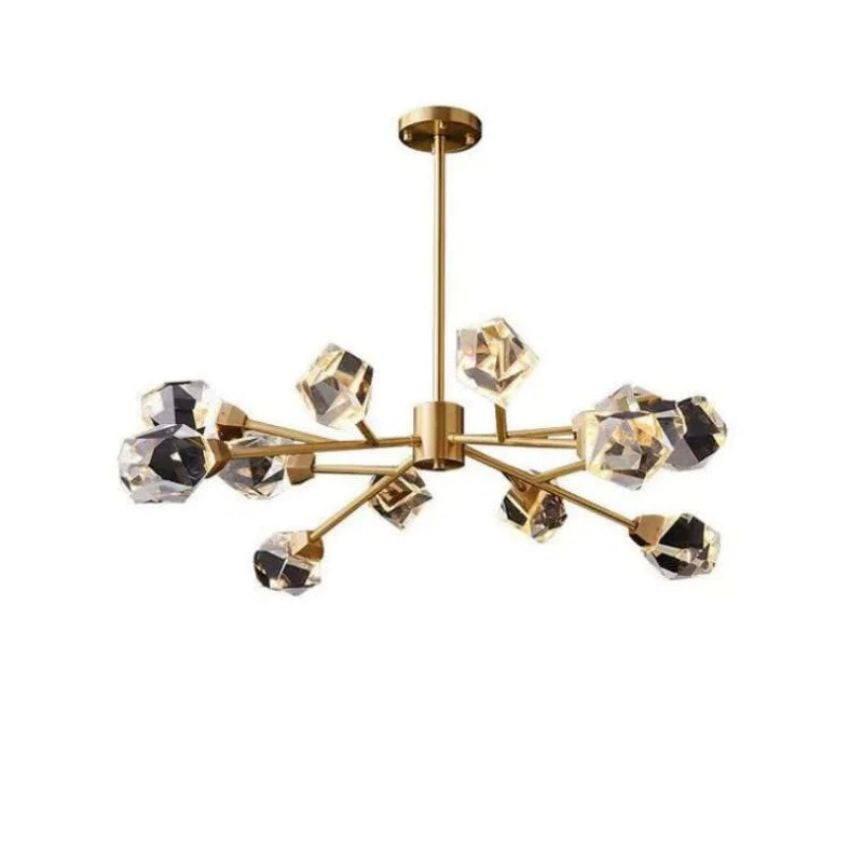JC Nicole Faceted Oval Chandelier For Living Room