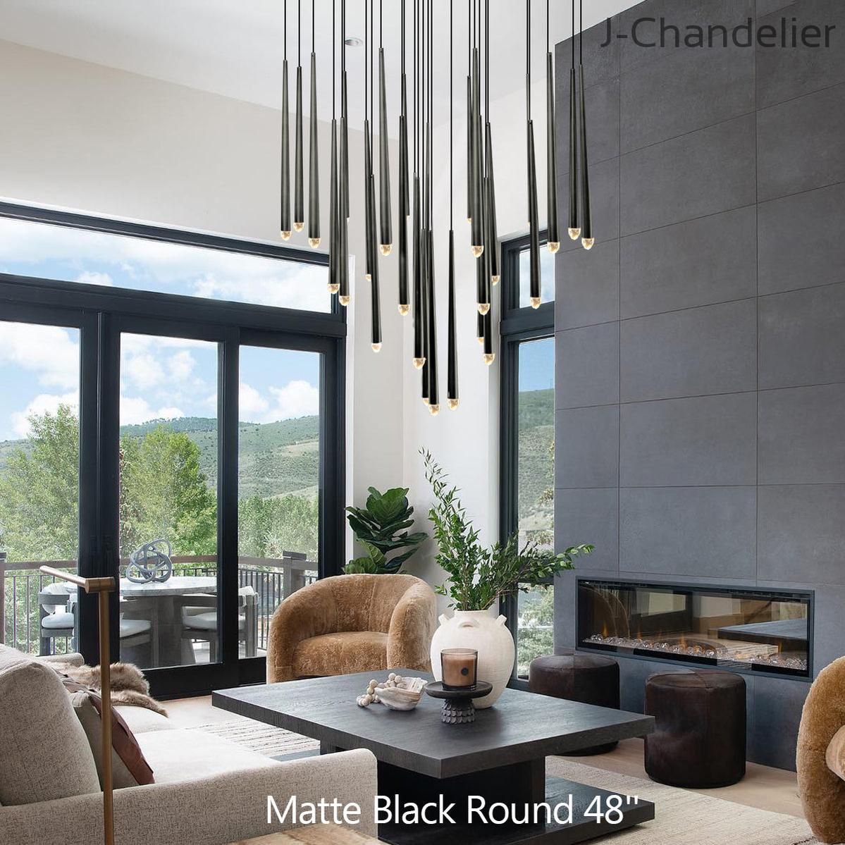 Aquitain Modern Round Chandelier 48"