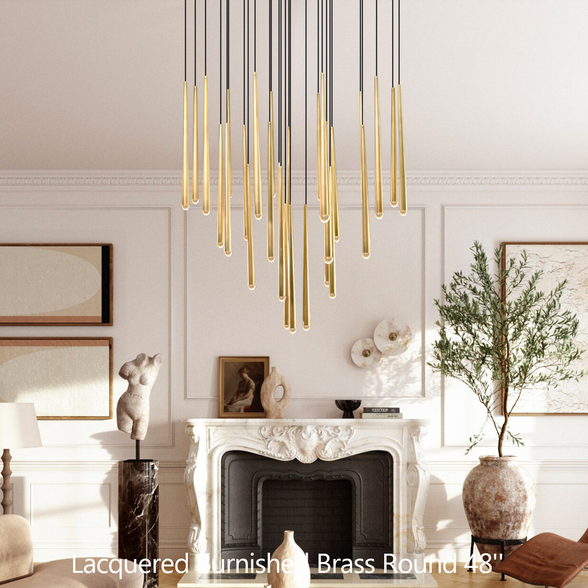 Aquitain Modern Round Chandelier 48"